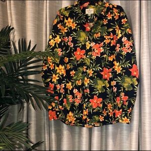 😎NEW XL🦅Mens Classic Tropical/Floral Shirt🌴Hawaiian